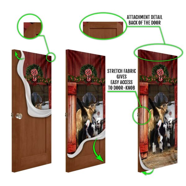 Funny Family Goat Door Cover – Unique Gifts Doorcover – Housewarming Gifts