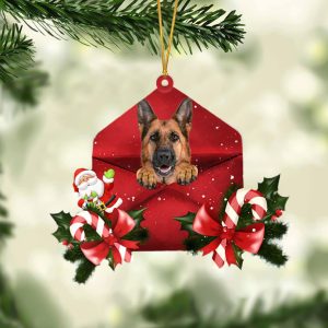 German Shepherd Christmas Letter Ornament –…