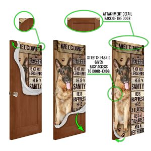 German Shepherd Door Cover Xmas Outdoor Decoration Gifts For Dog Lovers Housewarming Gifts 5