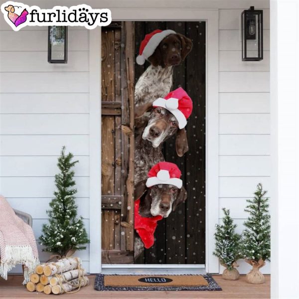 German Shorthaired Pointer Christmas Door Cover – Xmas Gifts For Pet Lovers – Christmas Gift For Friends