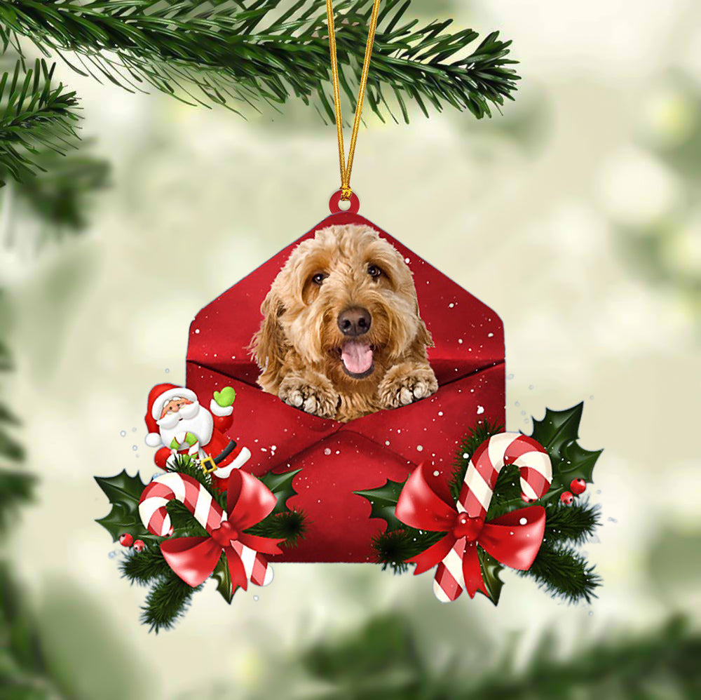 Goldendoodle Christmas Letter Ornament - Car Ornament - Gifts For Pet Owners