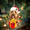 Goldendoodle Give Gifts Hanging Ornament – Flat Acrylic Dog Ornament – Dog Lovers Gifts For Him Or Her