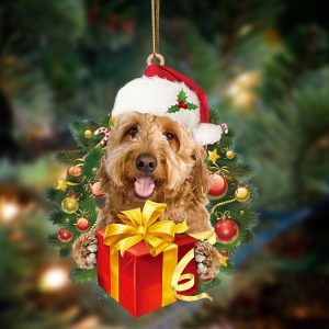 Goldendoodle Give Gifts Hanging Ornament –…
