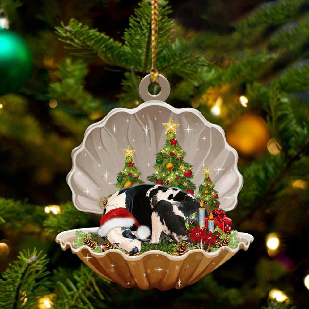 Great Dane3 - Sleeping Pearl in Christmas Two Sided Ornament - Christmas Ornaments For Dog Lovers