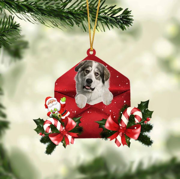 Great Pyrenees Christmas Letter Ornament – Car Ornament – Gifts For Pet Owners