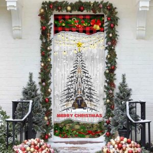 Gun Christmas Tree Door Cover Unique Gifts Doorcover Housewarming Gifts 4