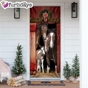 Happy Family Horse Door Cover Unique Gifts Doorcover Housewarming Gifts 7