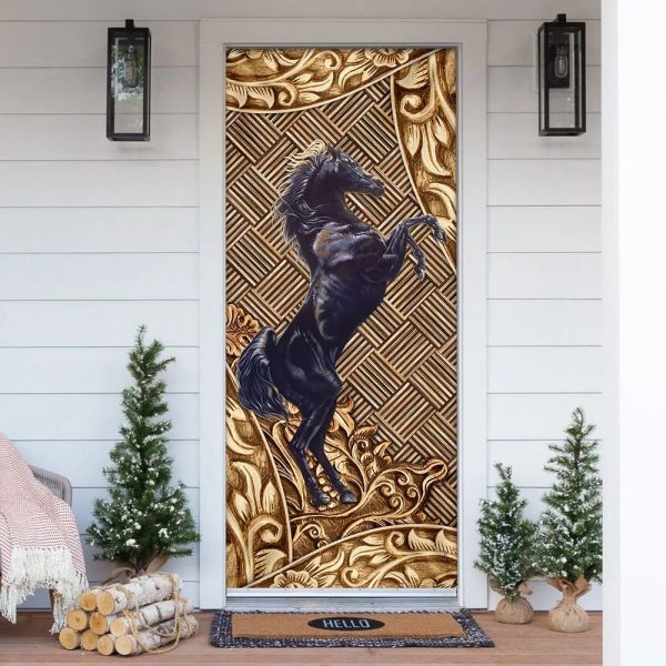 Horse Door Cover – Unique Gifts Doorcover – Christmas Gift For Friends