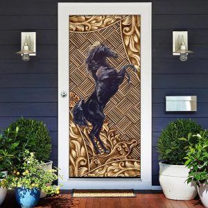 Horse Door Cover Unique Gifts Doorcover Christmas Gift For Friends 2