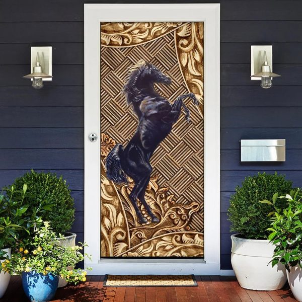 Horse Door Cover – Unique Gifts Doorcover – Christmas Gift For Friends