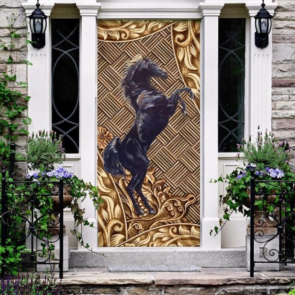 Horse Door Cover – Unique Gifts Doorcover – Christmas Gift For Friends