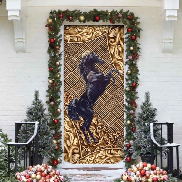 Horse Door Cover – Unique Gifts Doorcover – Christmas Gift For Friends