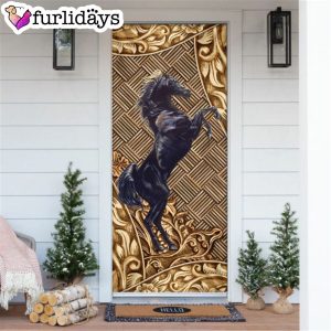 Horse Door Cover Unique Gifts Doorcover Christmas Gift For Friends 6