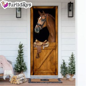 Horse In Stable Door Cover Unique Gifts Doorcover Christmas Gift For Friends 6