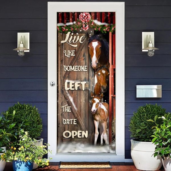 Horse Life Door Cover – Unique Gifts Doorcover – Christmas Gift For Friends