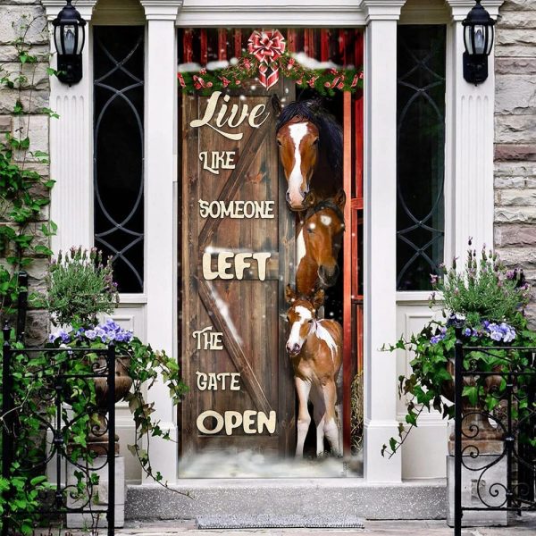 Horse Life Door Cover – Unique Gifts Doorcover – Christmas Gift For Friends