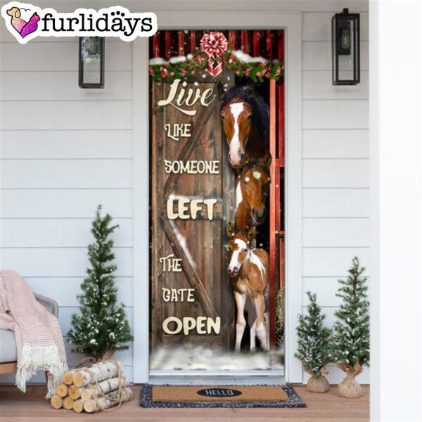 Horse Life Door Cover – Unique Gifts Doorcover – Christmas Gift For Friends