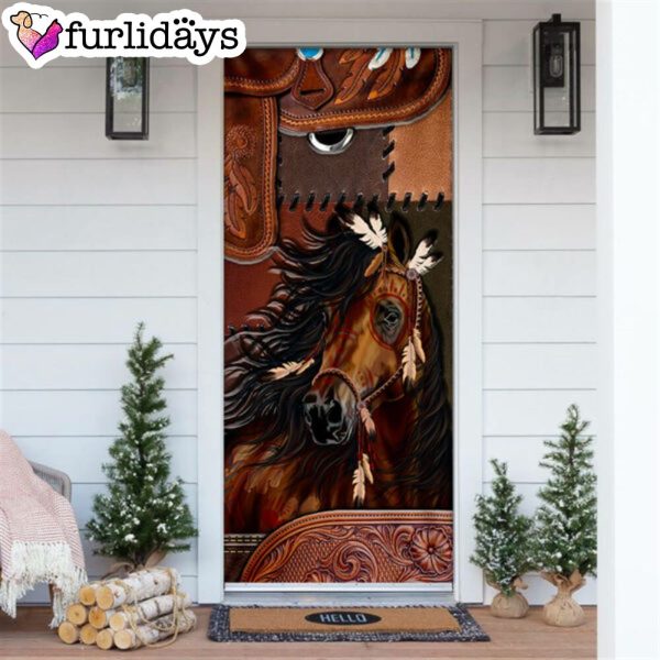 Horse Spirit Door Cover – Unique Gifts Doorcover – Holiday Decor