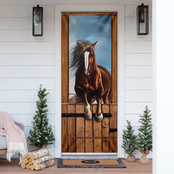 Horse Stall Door Cover – Unique Gifts Doorcover – Housewarming Gifts