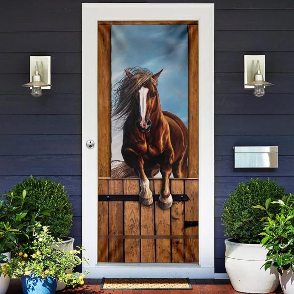 Horse Stall Door Cover – Unique Gifts Doorcover – Housewarming Gifts