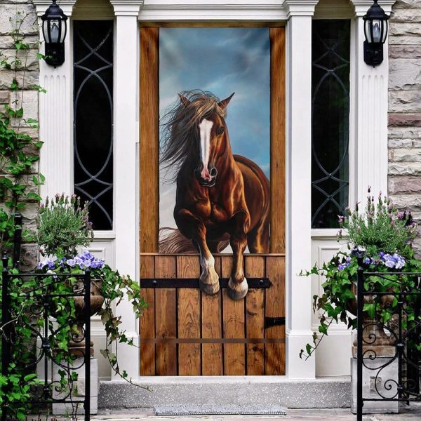 Horse Stall Door Cover – Unique Gifts Doorcover – Housewarming Gifts