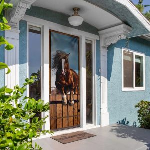 Horse Stall Door Cover Unique Gifts Doorcover Housewarming Gifts 4
