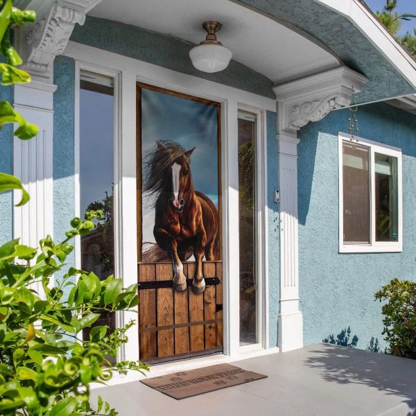 Horse Stall Door Cover – Unique Gifts Doorcover – Housewarming Gifts