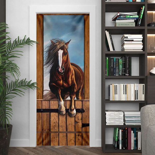 Horse Stall Door Cover – Unique Gifts Doorcover – Housewarming Gifts