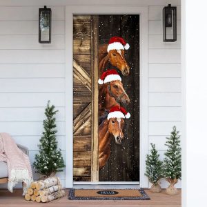 Horses Door Cover Unique Gifts Doorcover Christmas Gift For Friends 1