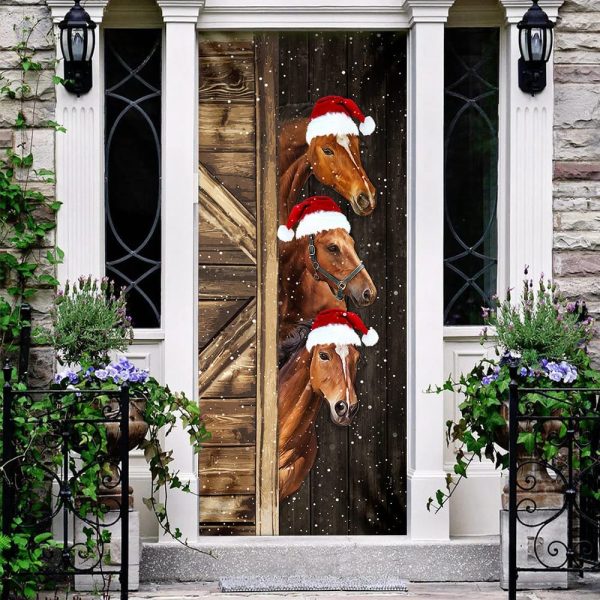 Horses Door Cover – Unique Gifts Doorcover – Christmas Gift For Friends