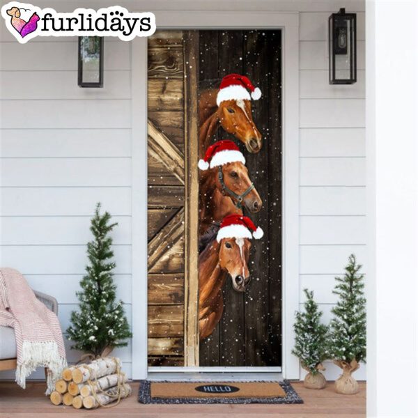 Horses Door Cover – Unique Gifts Doorcover – Christmas Gift For Friends