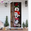 Husky Christmas Door Cover – Xmas Gifts For Pet Lovers – Christmas Gift For Friends