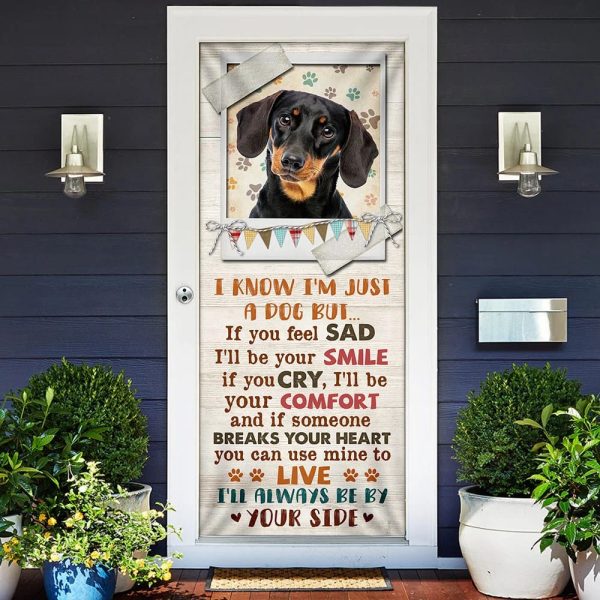 I’ll Always Be By Your Side Dachshund Door Cover – Xmas Outdoor Decoration – Gifts For Dog Lovers