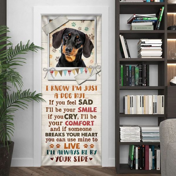 I’ll Always Be By Your Side Dachshund Door Cover – Xmas Outdoor Decoration – Gifts For Dog Lovers