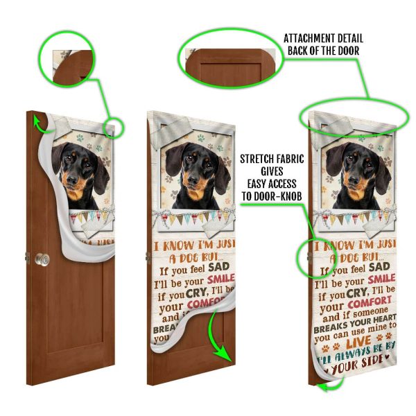 I’ll Always Be By Your Side Dachshund Door Cover – Xmas Outdoor Decoration – Gifts For Dog Lovers