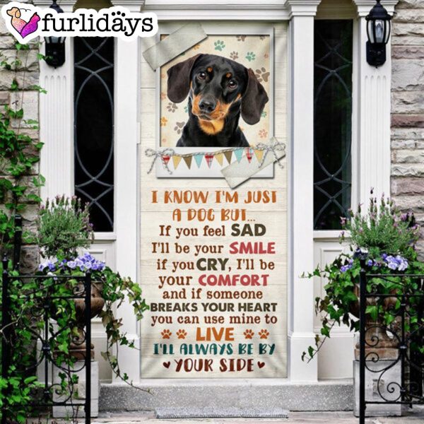 I’ll Always Be By Your Side Dachshund Door Cover – Xmas Outdoor Decoration – Gifts For Dog Lovers