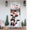 If At The End Of Day You Smell Like Cows Door Cover – Farm Life Christmas Door Cover – Unique Gifts Doorcover