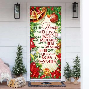 In This House We Do Christmas Door Cover Unique Gifts Doorcover 1