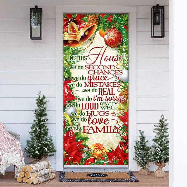 In This House We Do – Christmas Door Cover – Unique Gifts Doorcover