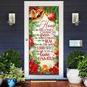 In This House We Do Christmas Door Cover Unique Gifts Doorcover 2