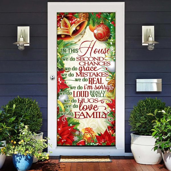 In This House We Do – Christmas Door Cover – Unique Gifts Doorcover