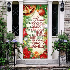 In This House We Do Christmas Door Cover Unique Gifts Doorcover 3