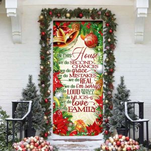 In This House We Do Christmas Door Cover Unique Gifts Doorcover 4