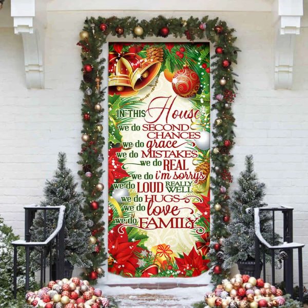 In This House We Do – Christmas Door Cover – Unique Gifts Doorcover