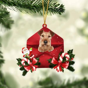 Irish Terrier Christmas Letter Ornament –…