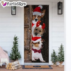 Jack Russell Christmas Door Cover Xmas Gifts For Pet Lovers Christmas Gift For Friends