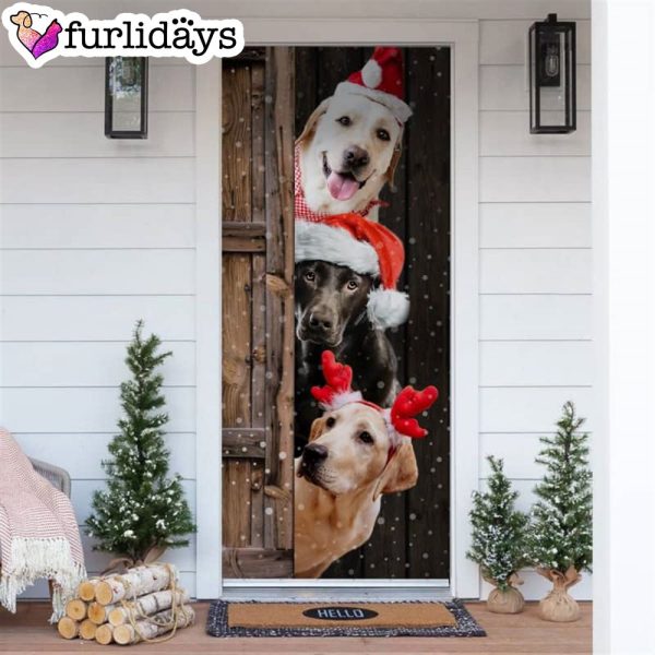 Labrador Christmas Door Cover – Xmas Gifts For Pet Lovers – Christmas Gift For Friends