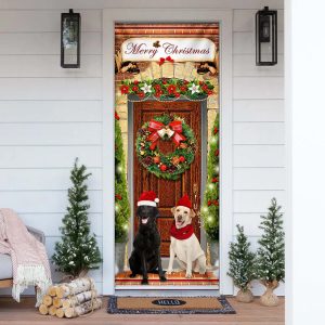 Labrador Retriever Christmas Door Cover –…