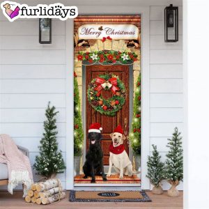 Labrador Retriever Christmas Door Cover Xmas Gifts For Pet Lovers Christmas Gift For Friends