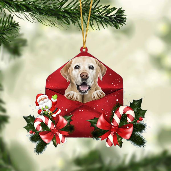 Labrador Retriever Christmas Letter Ornament – Car Ornament – Gifts For Pet Owners